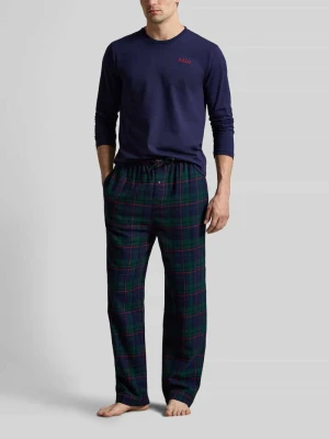 Zestaw piżamowy z czystej bawełny Polo Ralph Lauren Granatowy