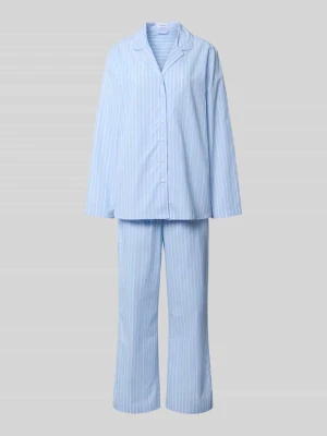 Zestaw piżamy o kroju comfort fit z czystej bawełny model 'Classic Long Pyjama Set C' Seidensticker Jasnoniebieski