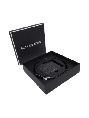 Zestaw portfel i pasek MICHAEL Michael Kors 39S4LBLN4B Czarny