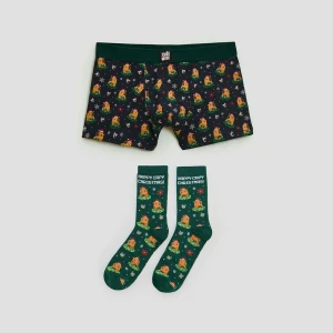 Zestaw prezentowy: bokserki i skarpetki z motywem kapibar House