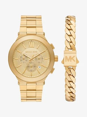 Zestaw prezentowy z bransoletką i zegarkiem Billie z dużą kopertą w złotych odcieniach Michael Kors