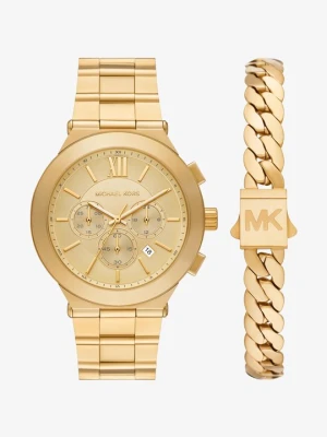 Zestaw prezentowy z bransoletką i zegarkiem Billie z dużą kopertą w złotych odcieniach Michael Kors