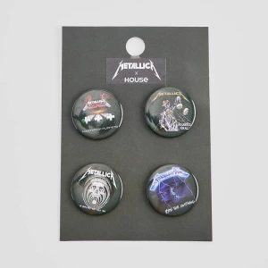 Zestaw przypinek z motywem Metallica House