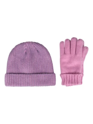 Zestaw rękawiczek z futerkiem dla dzieci Isotherm Ribbed - Pink Mountain Warehouse