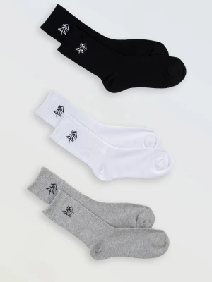 Zestaw skarpet z kontrastowym haftem 3-PAK Reporter