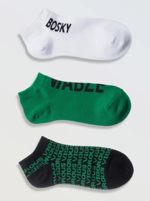 Zestaw skarpet z napisami 3-PAK Reporter