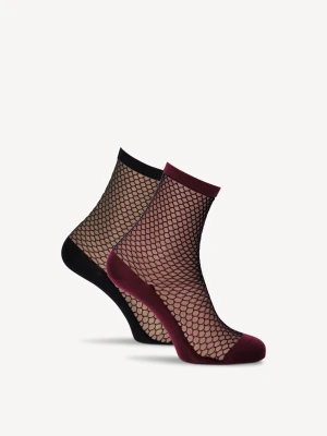 Zestaw skarpetek 2 szt. czerwony - TAMARIS