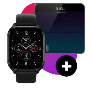 Zestaw smartwatch z wagą Smart Scale Amazfit Gts 4 A2168 Czarny