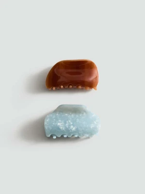 Zestaw spinek do włosów z perłowym efektem błękitny - Kobieta - Rozmiar uniwersalny - MANGO