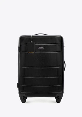 Zestaw: średnia walizka z ABS-u z zawieszką czarny Wittchen