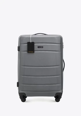 Zestaw: średnia walizka z ABS-u z zawieszką szary Wittchen