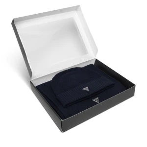 Zestaw Szalik i Czapka Guess M4BZ14 Z2W80 Granatowy