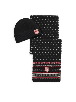 Zestaw szalik i czapka Polo Ralph Lauren 449P20316001 Czarny