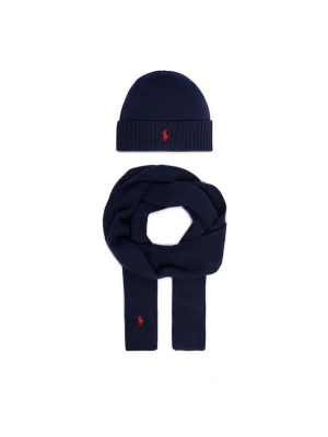 Zestaw szalik i czapka Polo Ralph Lauren 7, 10951E+11 Granatowy