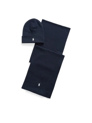 Zestaw szalik i czapka Polo Ralph Lauren 710B28980001 Granatowy