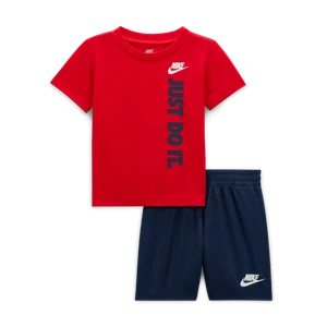 Zestaw T-shirt i spodenki z grafiką dla niemowląt Nike (12–24 M) - Niebieski