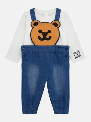 Zestaw T-Shirtem I Denimowy Romper Guess Kids