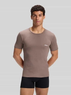 Zestaw t-shirtów o kroju regular fit z czystej bawełny model 'T-SHIRT RN TRIPLET P' Hugo