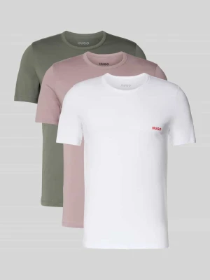 Zdjęcie produktu Zestaw t-shirtów o kroju regular fit z czystej bawełny w Zestaw 3 szt. Hugo Oliwkowy