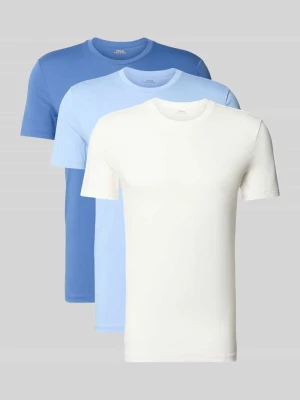 zestaw t-shirtów o kroju regular fit z czystej bawełny w zestawie 3 szt. Polo Ralph Lauren Niebieski