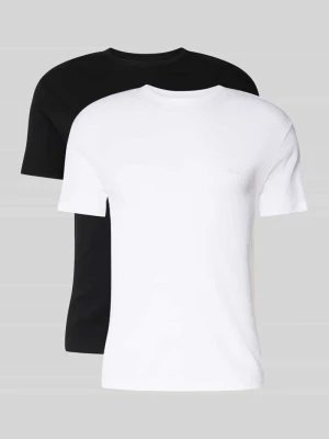 Zestaw T-shirtów w kroju regular fit z czystej bawełny, pakiet 2 szt. Boss Biały