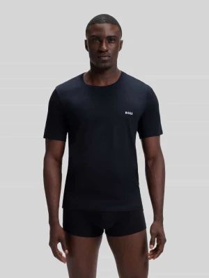 Zestaw T-shirtów z napisem z logo w zestaw 3 szt. Boss Czerwony