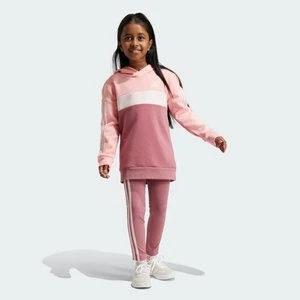 Zestaw Tiberio 3-Stripes Colorblock Fleece Leggings Kids Adidas