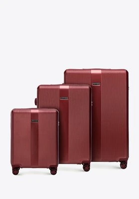 Zestaw walizek z polikarbonu burgund Wittchen