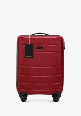 Zestaw: walizka kabinowa z ABS-u z zawieszką czerwony Wittchen