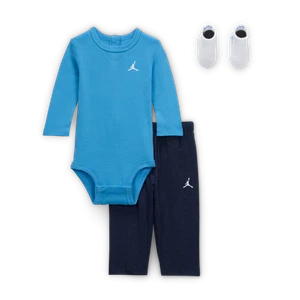 Zestaw z body z długim rękawem dla niemowląt Jordan Essentials - Niebieski