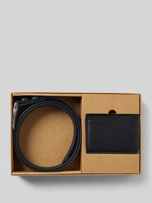 Zestaw z paskiem i portfelem z imitacji skóry model ‘Cabilo’ jack & jones