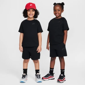 Zestaw z T-shirtem i spodenkami dla małych dzieci Tech Fleece Nike - Czerń