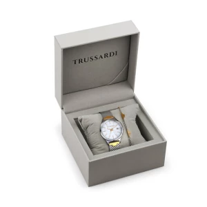 Zestaw zegarek i bransoletka Trussardi R2453170503 Srebrny