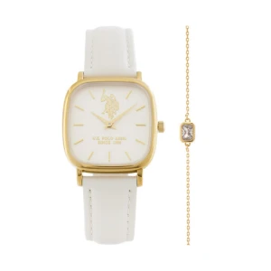 Zestaw zegarek i bransoletka U.S. Polo Assn. Keira USP6396TW Biały