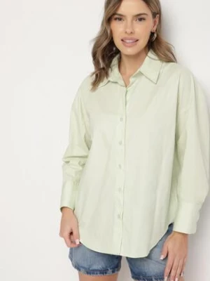 Zielona Bawełniana Koszula w Klasycznym Stylu Nalaris rosa