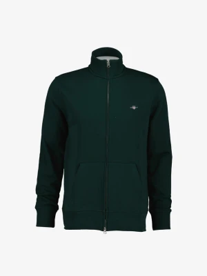 Zielona bluza męska z zamkiem błyskawicznym GANT