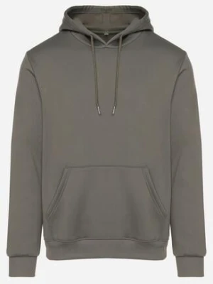 Zielona Bluza z Kapturem i Kangurkową Kieszenią Envila swest