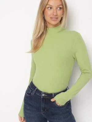 Zielona Bluzka Golf Typu Longsleeve Altera glo-story