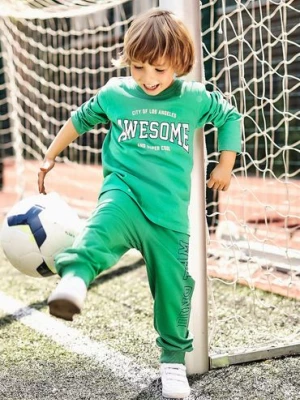 Zielona bluzka z długim rękawem dla chłopca- Awesome 5.10.15.