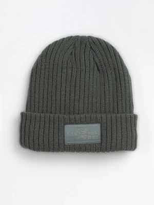 Zielona czapka z naszywką z przodu Reporter