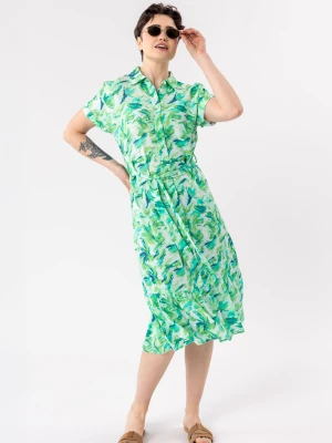 Zielona, długa sukienka G-AMSTEL Volcano