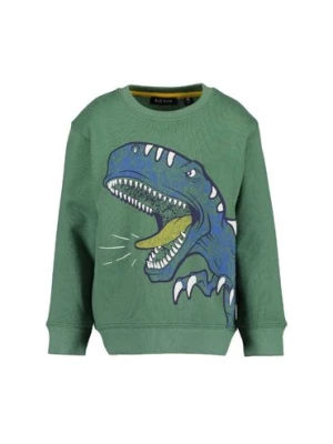Zielona dresowa bluza z Dinozaurem Blue Seven