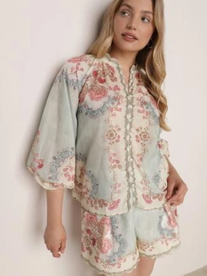 Zielona Koszula w Kwiaty ze Stójką Feliana bisou's project