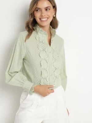 Zielona Koszula z Koronką Abbissa elsa.m by may
