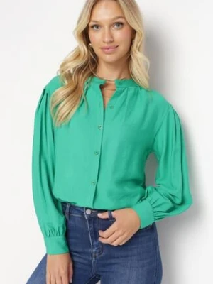 Zielona Koszula z Plisowanymi Rękawami Yelia lily rose