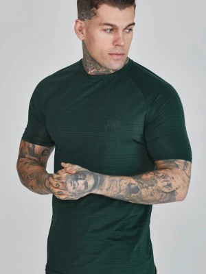 Zielona koszulka męska typu muscle fit SikSilk