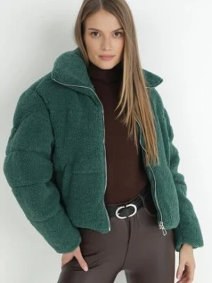 Zielona Kurtka Futerko Teddy Zychee jusdepom