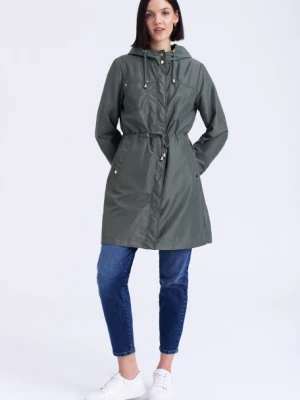 Zielona kurtka typu parka Greenpoint