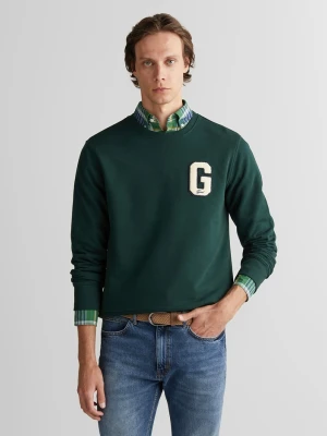 Zielona męska bluza regular fit GANT
