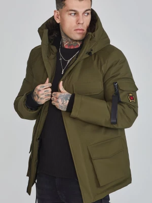 Zielona męska parka SikSilk